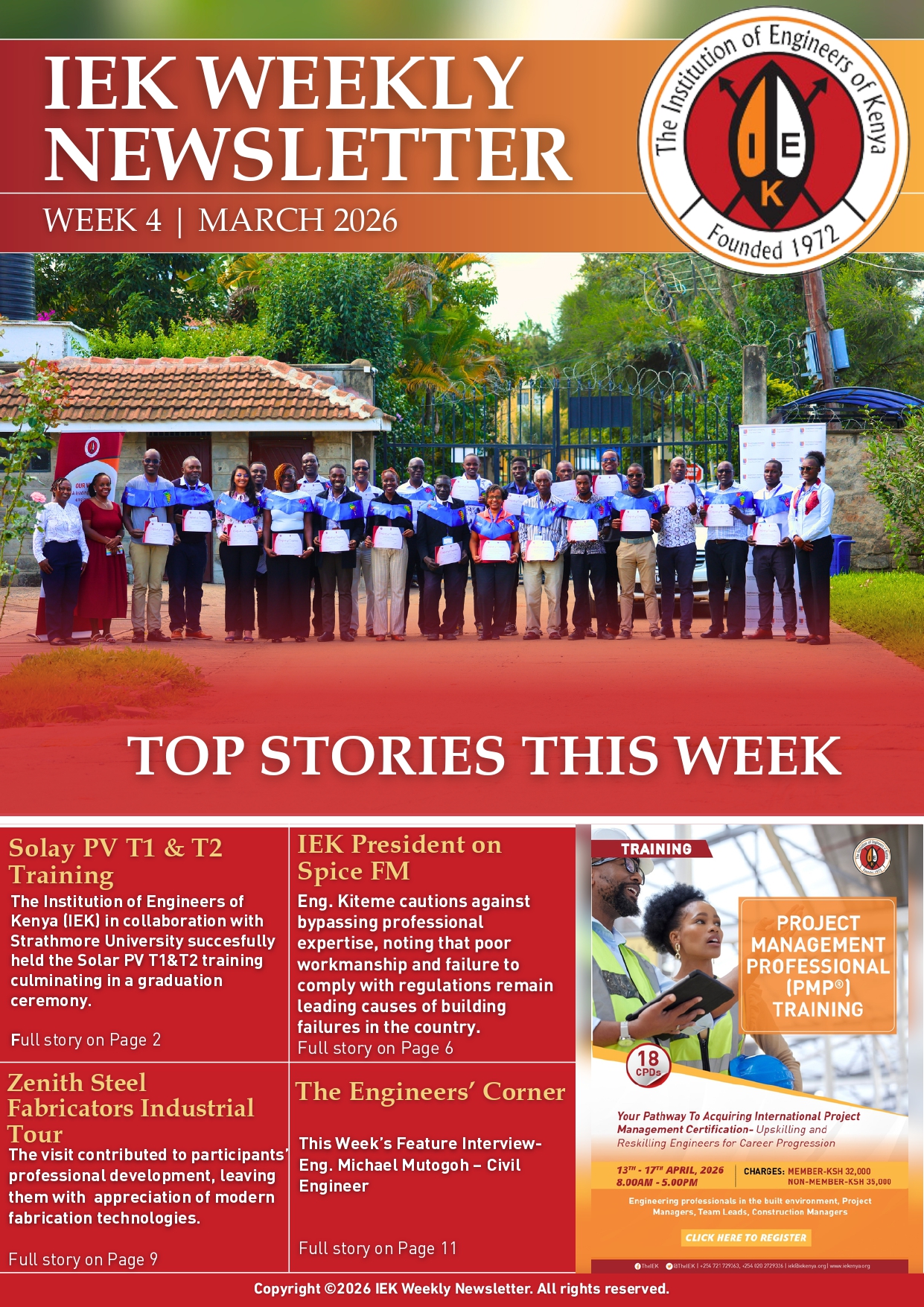 IEK WEEKLY NEWSLETTER WEEK 4 MARCH 2026