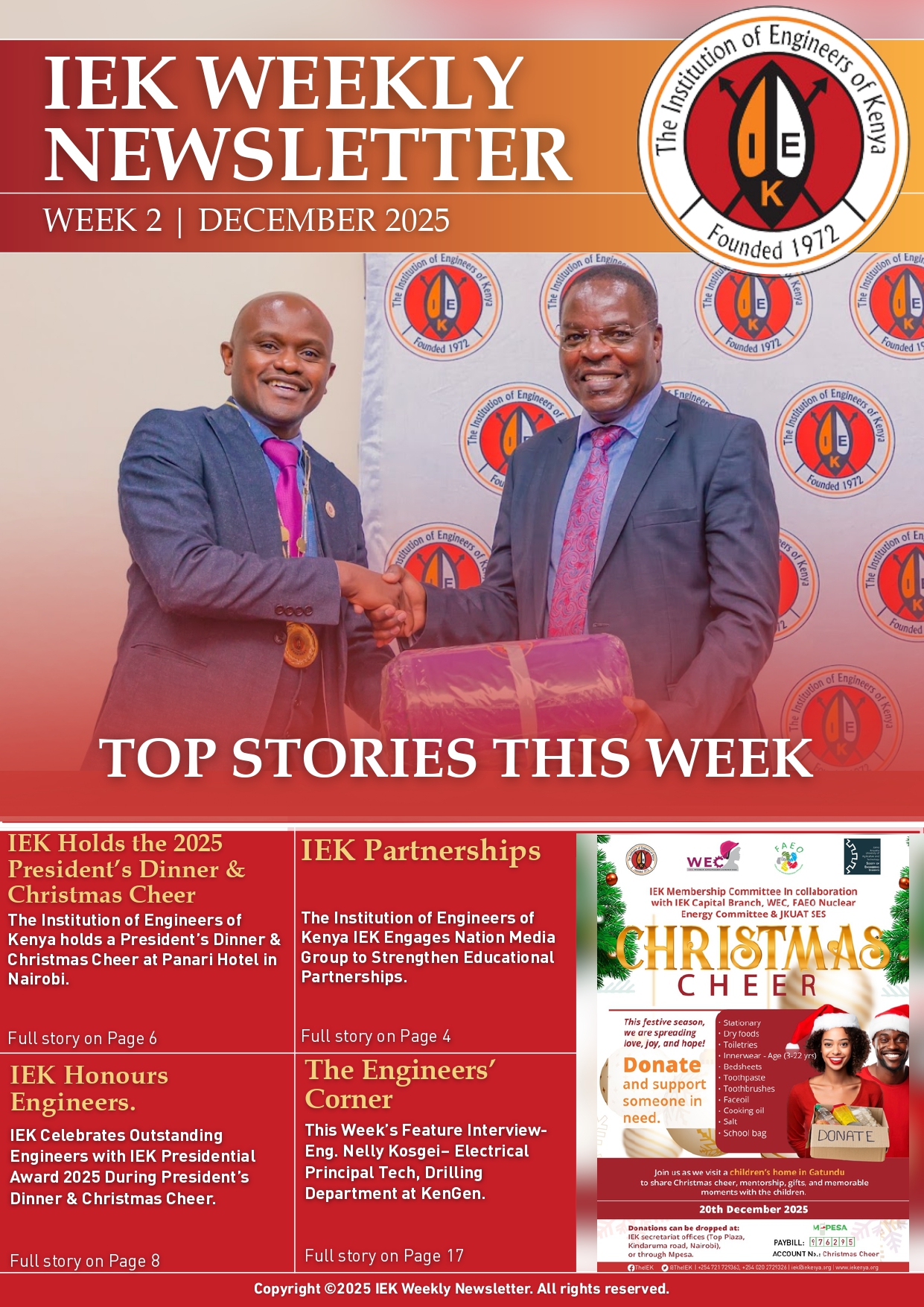 IEK WEEKLY NEWSLETTER WEEK 2 DECEMBER 2025