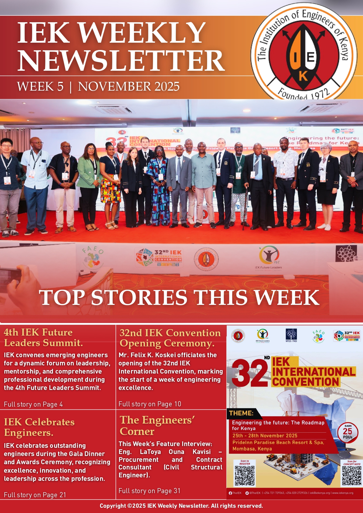 	IEK WEEKLY NEWSLETTER WEEK 5 NOVEMBER 2025