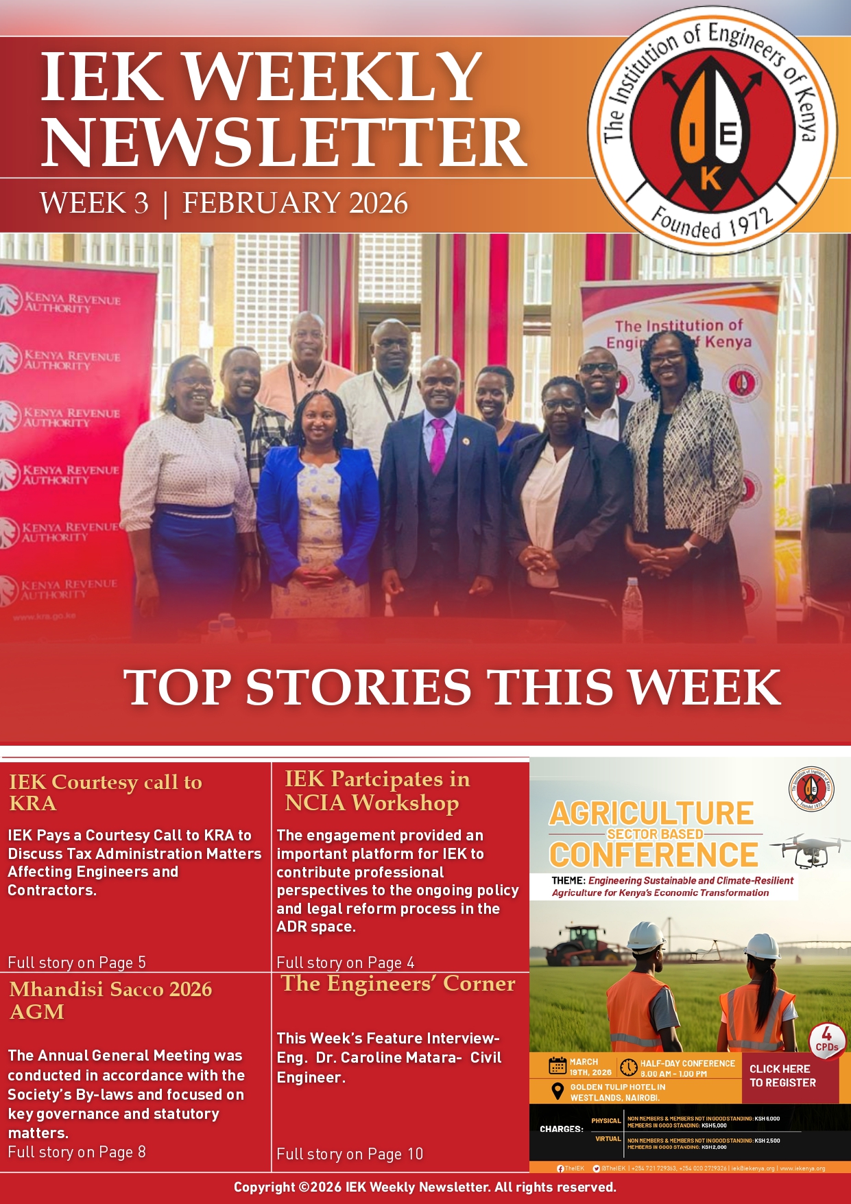 IEK WEEKLY NEWLETTER WEEK 3 FEBRUARY 2026