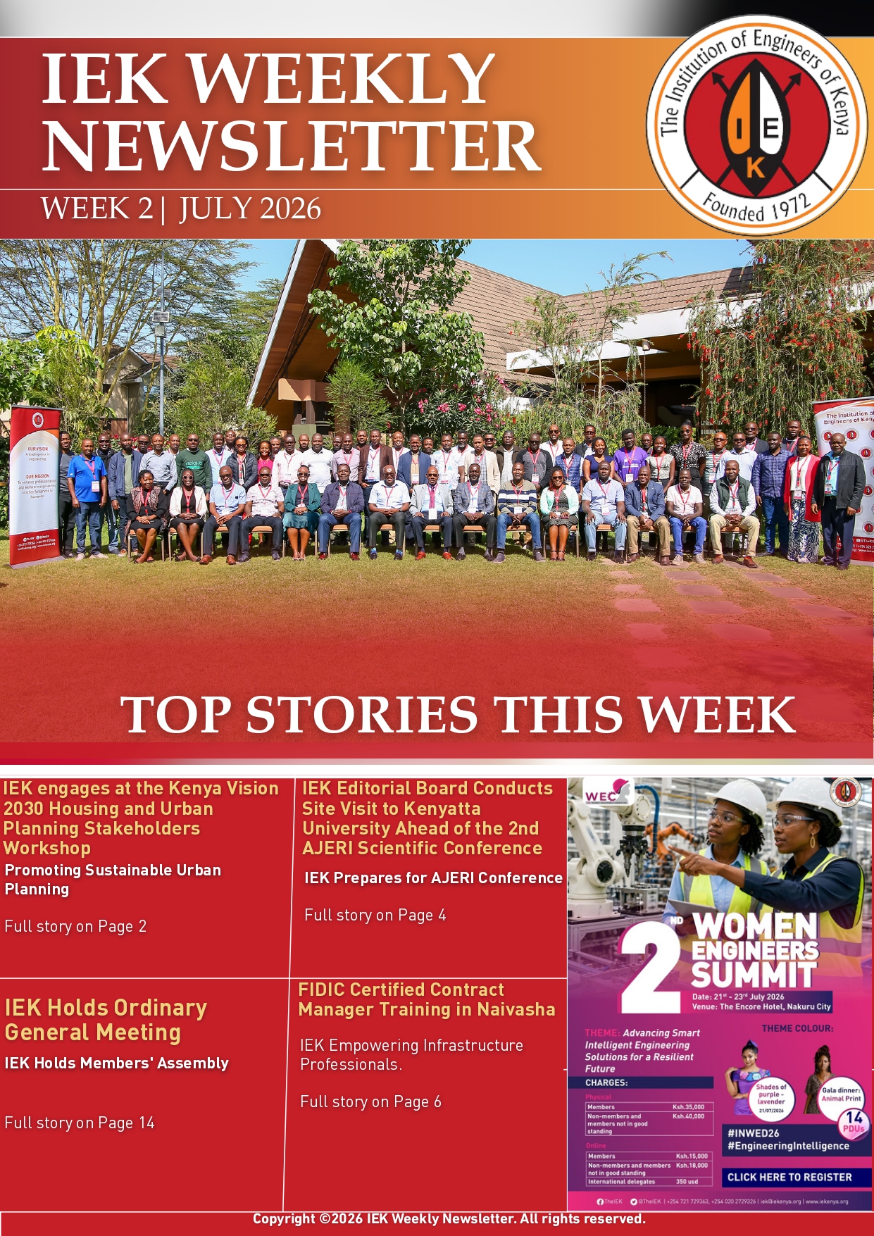 IEK WEEKLY NEWSLETTER WEEK 2 JULY 2026