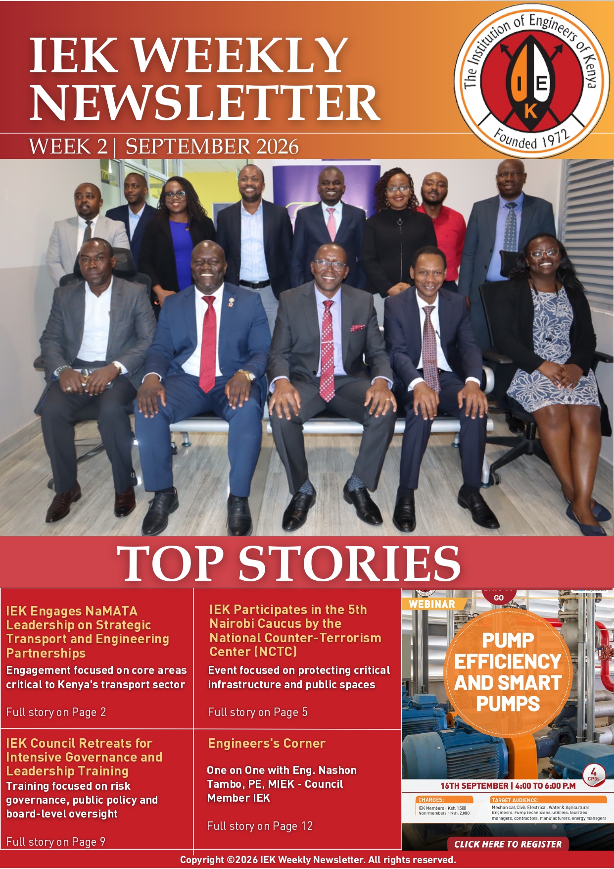 IEK WEEKLY NEWLETTER WEEK 2 SEPTEMBER 2026