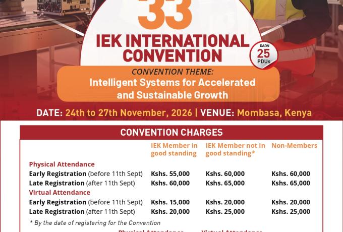 Save the Date: 33ʳᵈ IEK International Convention